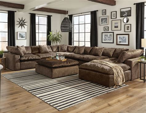 extra large plush sectional